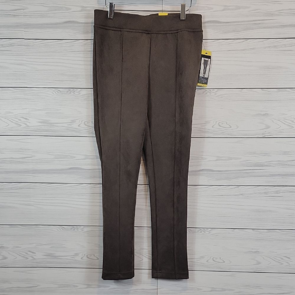 Andrew Marc Taupe Faux Suede Pull-On Pants In Taupe Womens Size S NWT